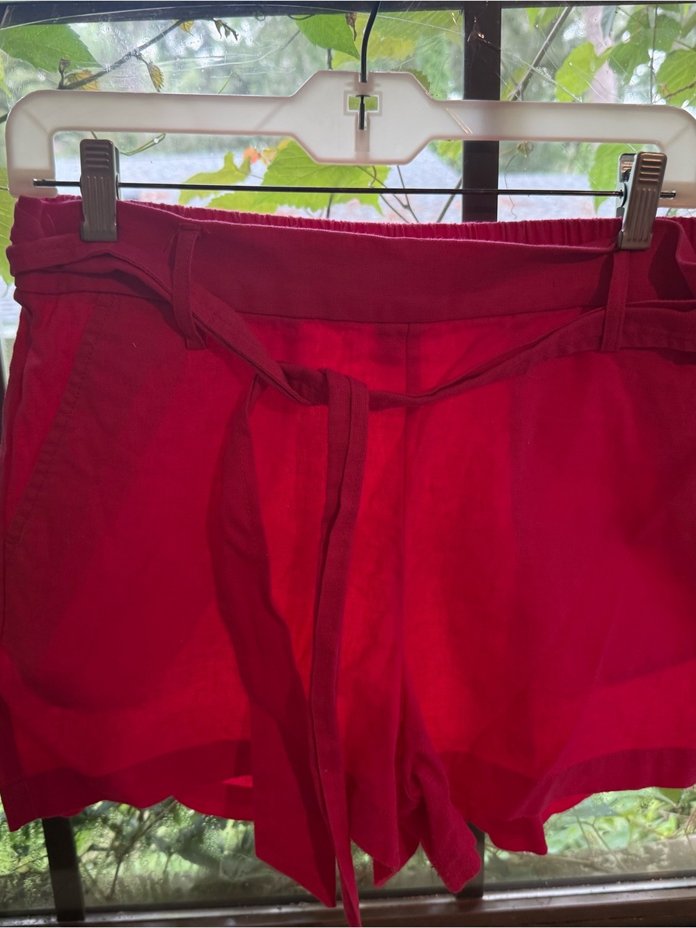 J. Crew High-Waist Women's Shorts in Bright Red